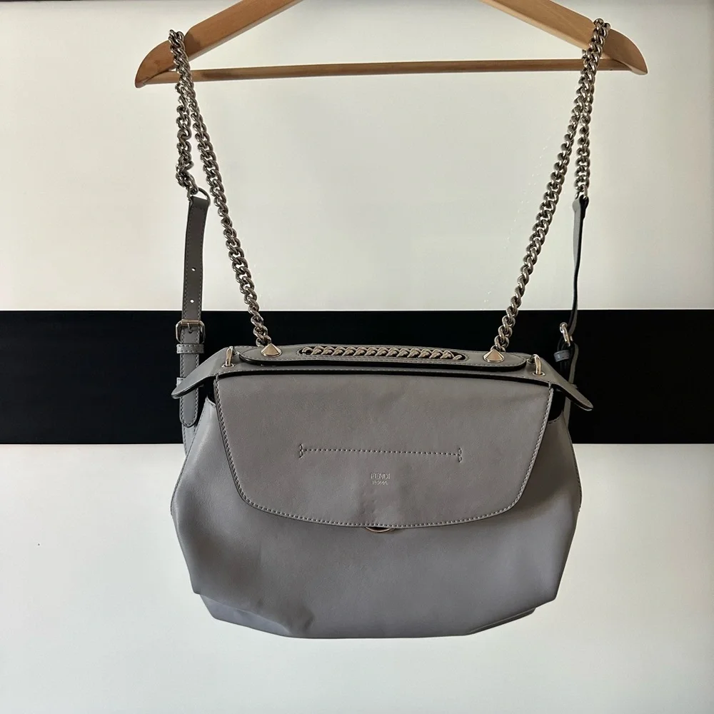 Fendi Small Back to School Backpack Light Blue - Picture 15 of 15